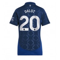 Zenski Nogometni Dres Manchester United Diogo Dalot #20 Gostujuci 2024-25 Kratak Rukav